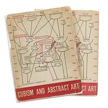 ALFRED H. BARR, JR. (1902-1981).  CUBISM AND ABSTRACT ART / THE MUSEUM OF MODERN ART. Two duplicate volumes. 1936. Each 10½x7¾ inches,